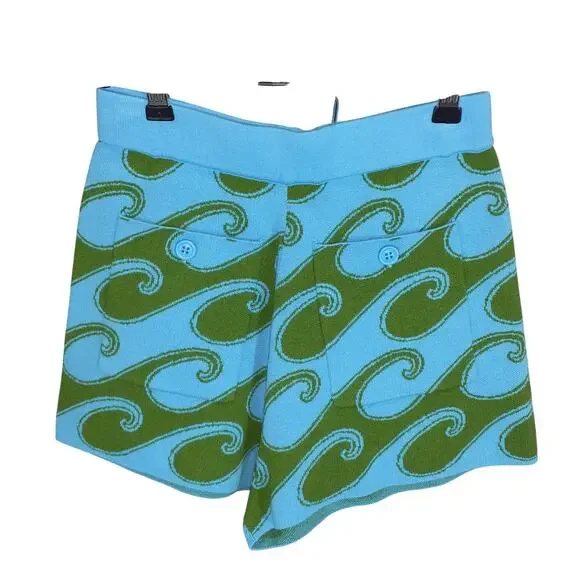 Joostricot Knit Blue Peachskin Shorts Size XS